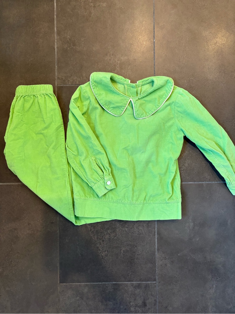 Green Corduroy Set
